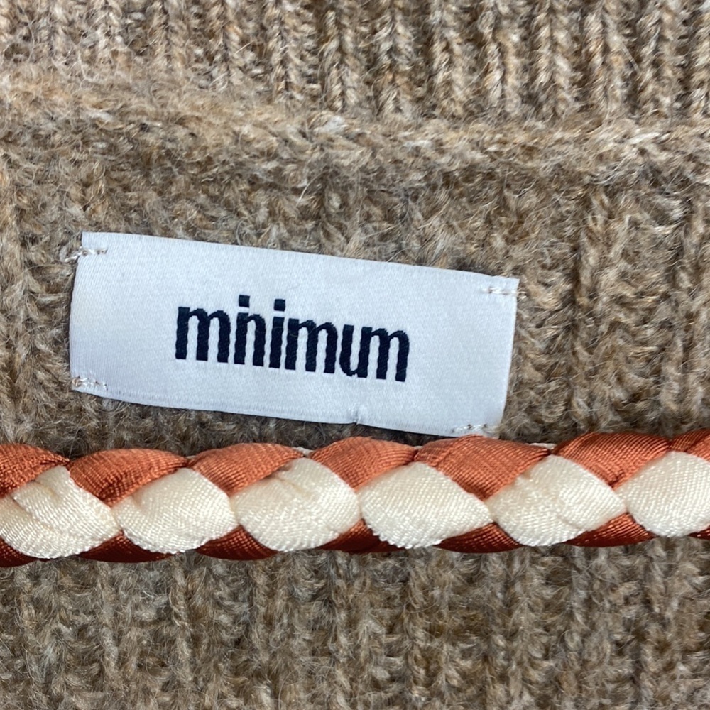 minimum The Melsa Cardigan Asymmetrical Cottage Core Knit - Size Small - Picture 5 of 12